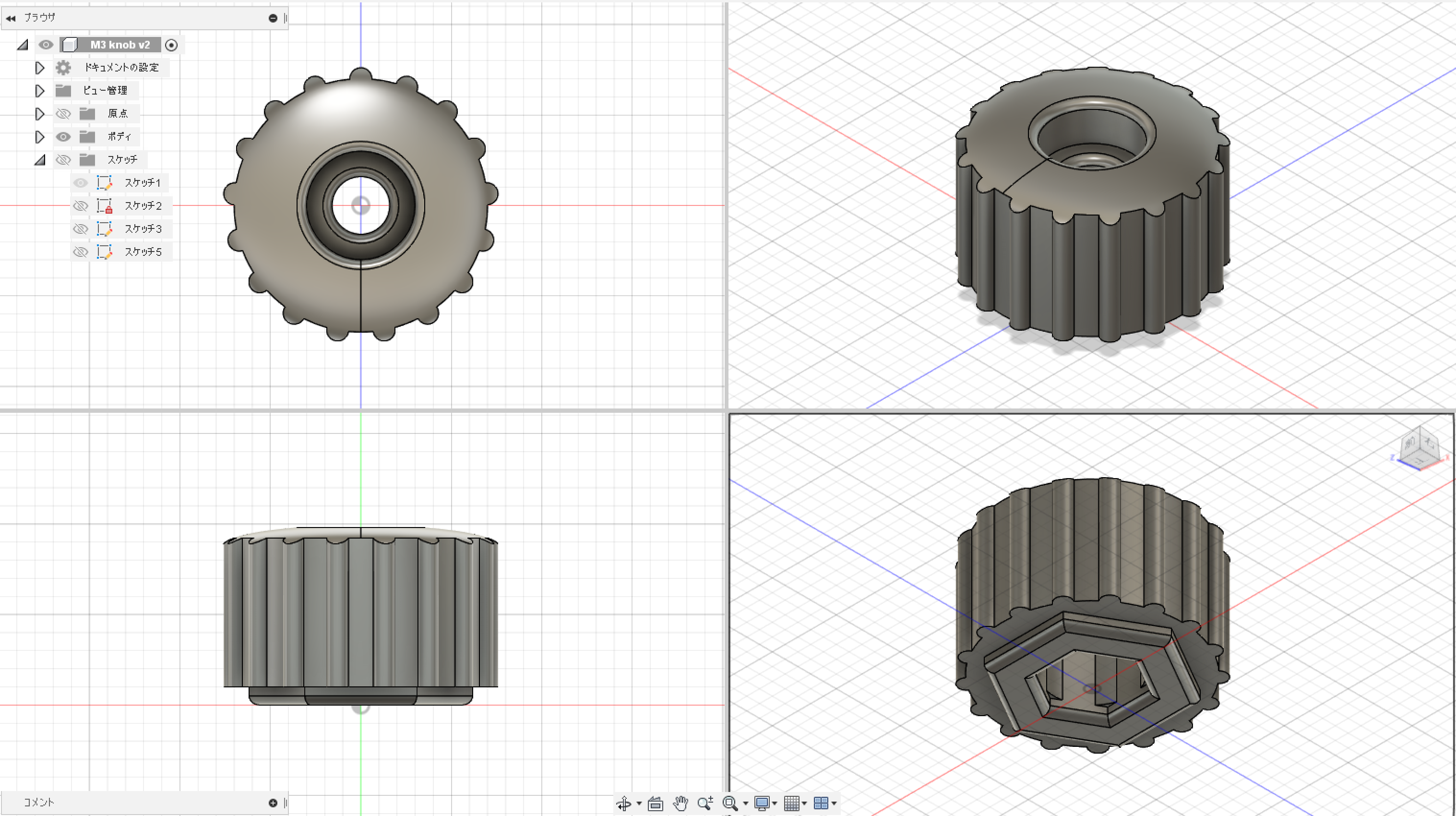 画像関連:家庭用ミシンにラッパ(三つ巻き)をつける