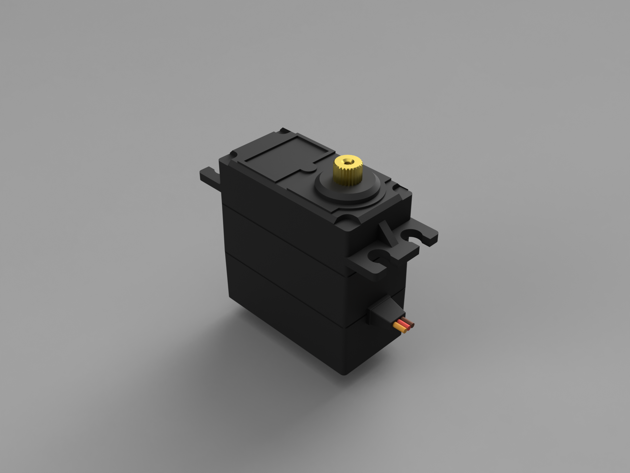 画像関連:Fusion 360 - RCサーボモータ S03T 2BBMG